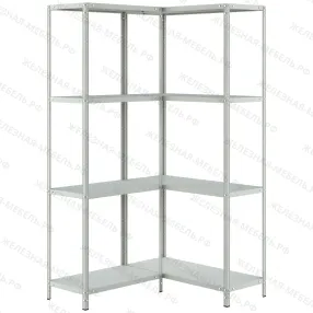 стеллаж угловой ms strong 2000х1100х1000 (4 уровня глубиной 400 мм)