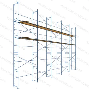 леса рамные строительные лрс-40 10х15 м (2 яруса с настилом)