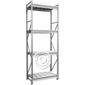 стеллаж ms pro z 2500х900х500 (4 яруса с настилом)