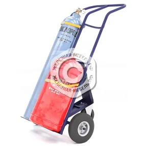 тележка для перевозки 2-х баллонов с фиксацией ремнём кп 2 (без колёс)