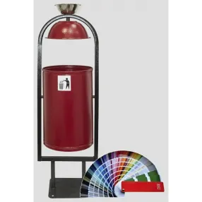 парковая урна «рубин 20 с крышкой и пепельницей»