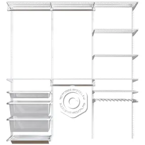 гардеробная система практик home прихожая large 3 белая