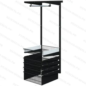 комплект №7 гардеробной системы титан-gs (цвет чёрный)