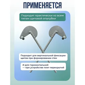 анкер торцевой для опалубки диаметр 15/17 мм оцинкованный