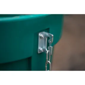 секция мусоросброса приемная зеленая, с цепями
