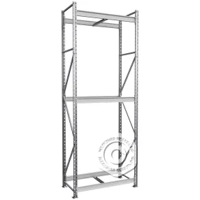 стеллаж ms pro z 2500х900х500 (3 яруса без настила)