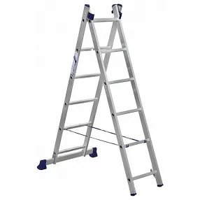 лестница двухсекционная алюминиевая 2х6 арт. 5206