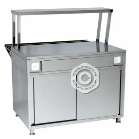 нейтральный стол, нержавеющая сталь, 1100х700х1350