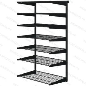 комплект №15 гардеробной системы титан-gs (цвет чёрный)