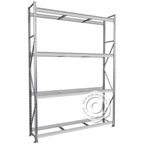 стеллаж ms pro z 2500х1800х400 (4 яруса без настила)