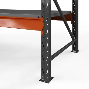 стеллаж оптима 2000х2500х785 (2 яруса, настил металл)