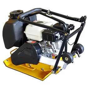 виброплита бензиновая с-60 с двигателем honda и баком для воды, ковриком и колесами