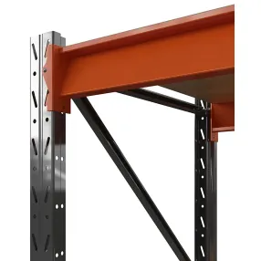 стеллаж оптима 2000х2500х600 (2 яруса, настил фанера)