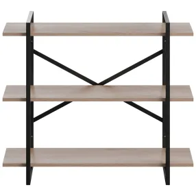 полка навесная gutta 780х920х250 (3 яруса) каркас чёрный, настил эвок