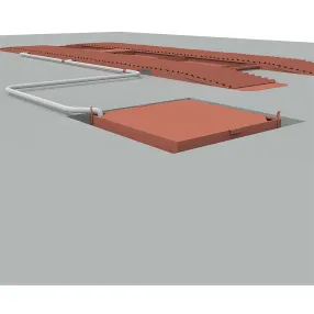 эстакада металлическая «каскад» комфорт, разборная, 12м, усиленная