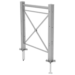 ограждение пешеходное по-1 секция тип 1 укороченная, стойка 80х80 съемная, порошковая окраска