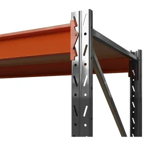 стеллаж оптима 2000х2500х600 (2 яруса, настил фанера)