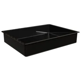 пластиковая корзина титан-gs 540х412х90 (цвет чёрный)