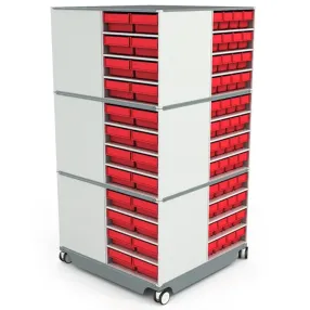 кассетница поворотная кп-03 (красные ящики)