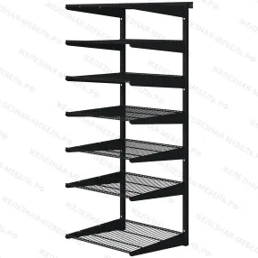 комплект №13 гардеробной системы титан-gs (цвет чёрный)