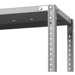 стеллаж металлический тс лайт 1000х1200х300 (2 перфорированные полки)