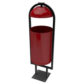 парковая урна «рубин 20 с крышкой и пепельницей»