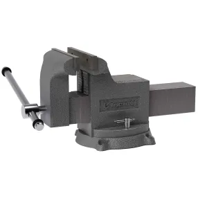 тиски чугунные поворотные с наковальней m 125