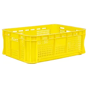 ящик пластиковый 520х370х180 жёлтый