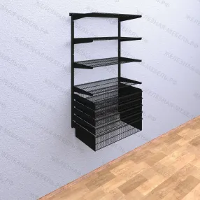 комплект №14 гардеробной системы титан-gs (цвет чёрный)