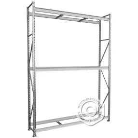 стеллаж ms pro z 2500х1800х400 (3 яруса без настила)