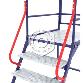 лестница передвижная, шесть ступеней и один лестничный марш лр 6.1