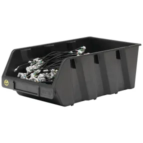 ящик пластиковый практик esd 400x230x150 антистатический