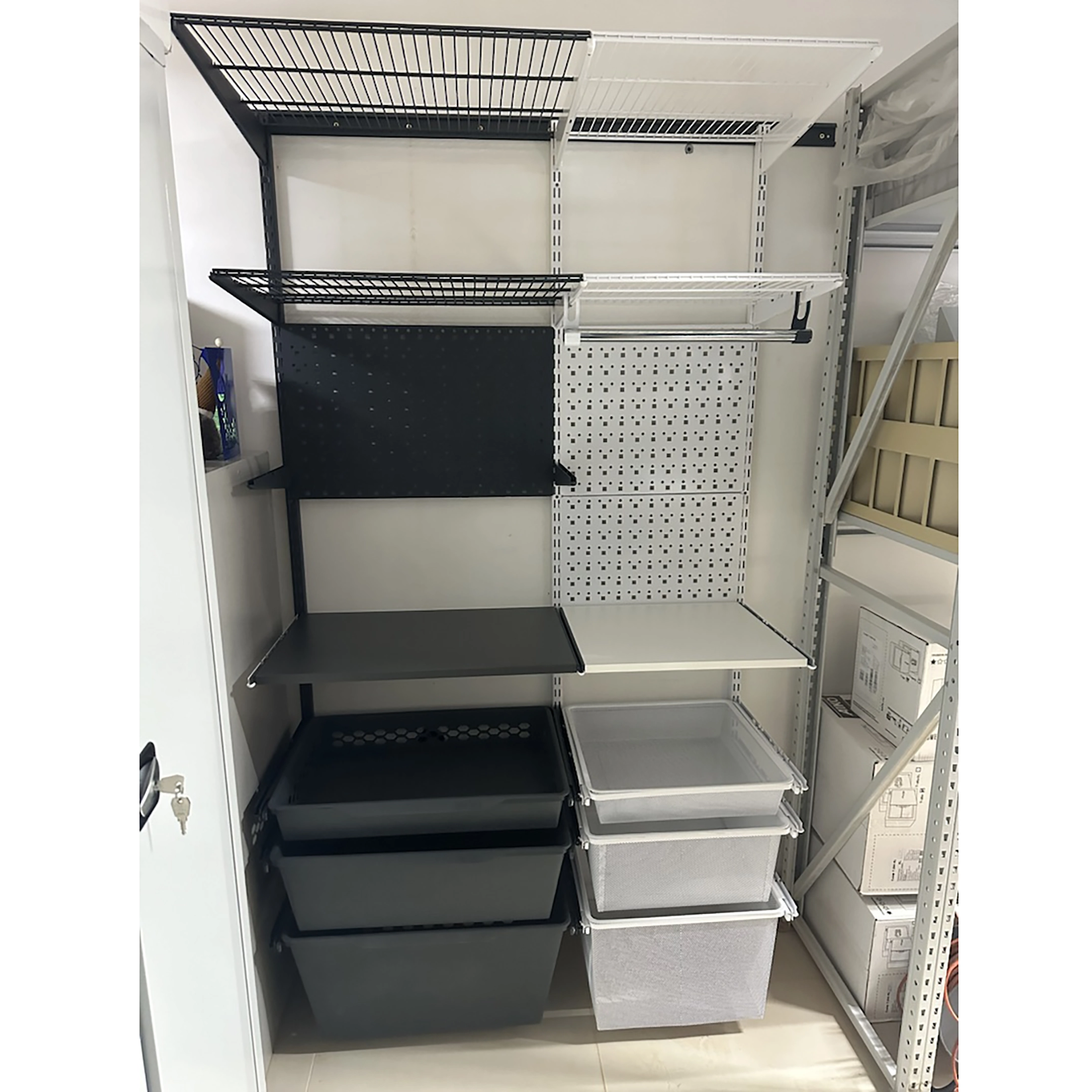 гардеробная система практик home optima g120 белая