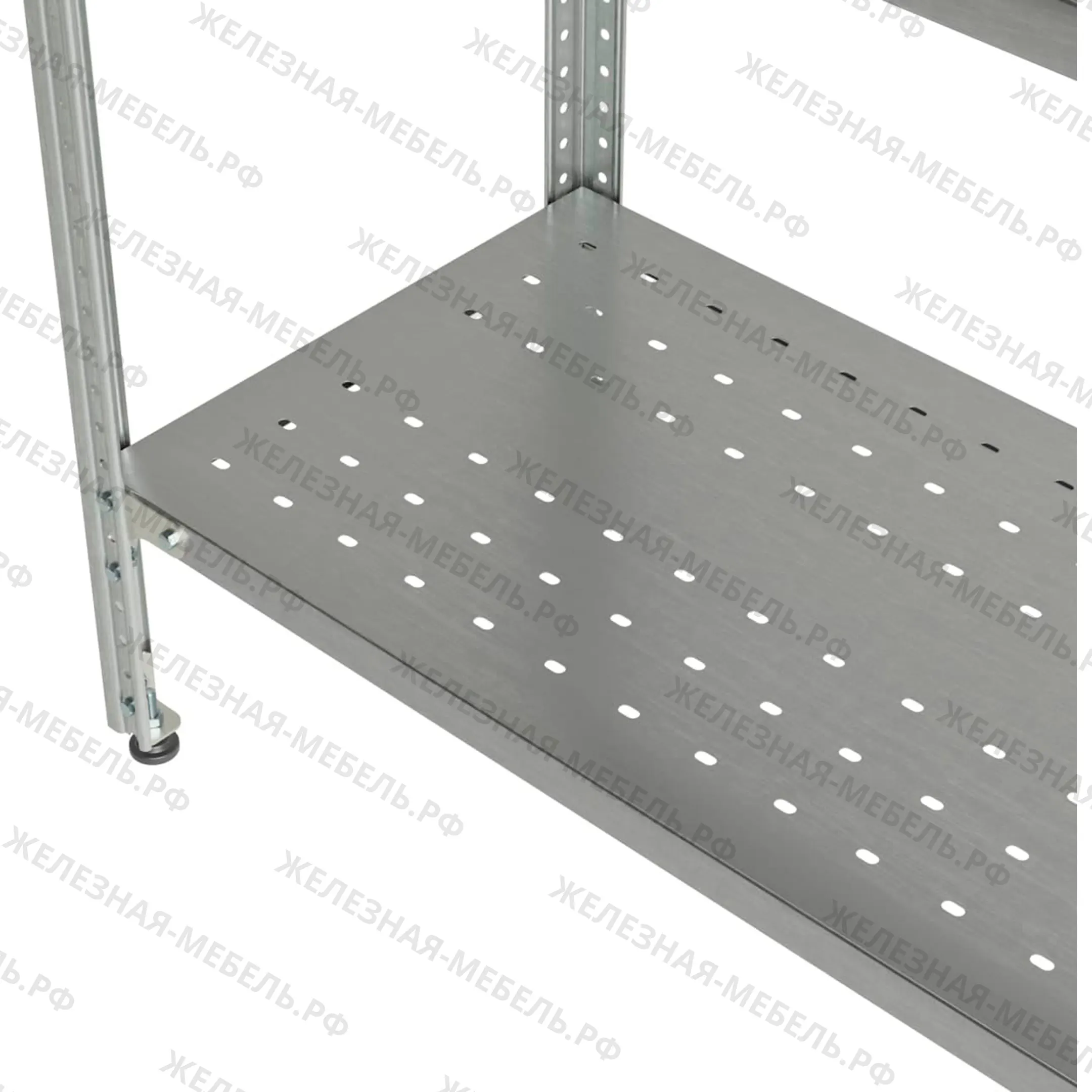 стеллаж полочный сплп «profi inox» 1800х1000х500 со сплошной полкой (нерж.сталь)