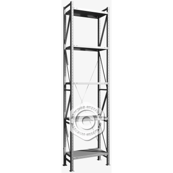 Стеллаж MS U 3000х700х400 (5 полок, нагрузка на полку 200 кг)