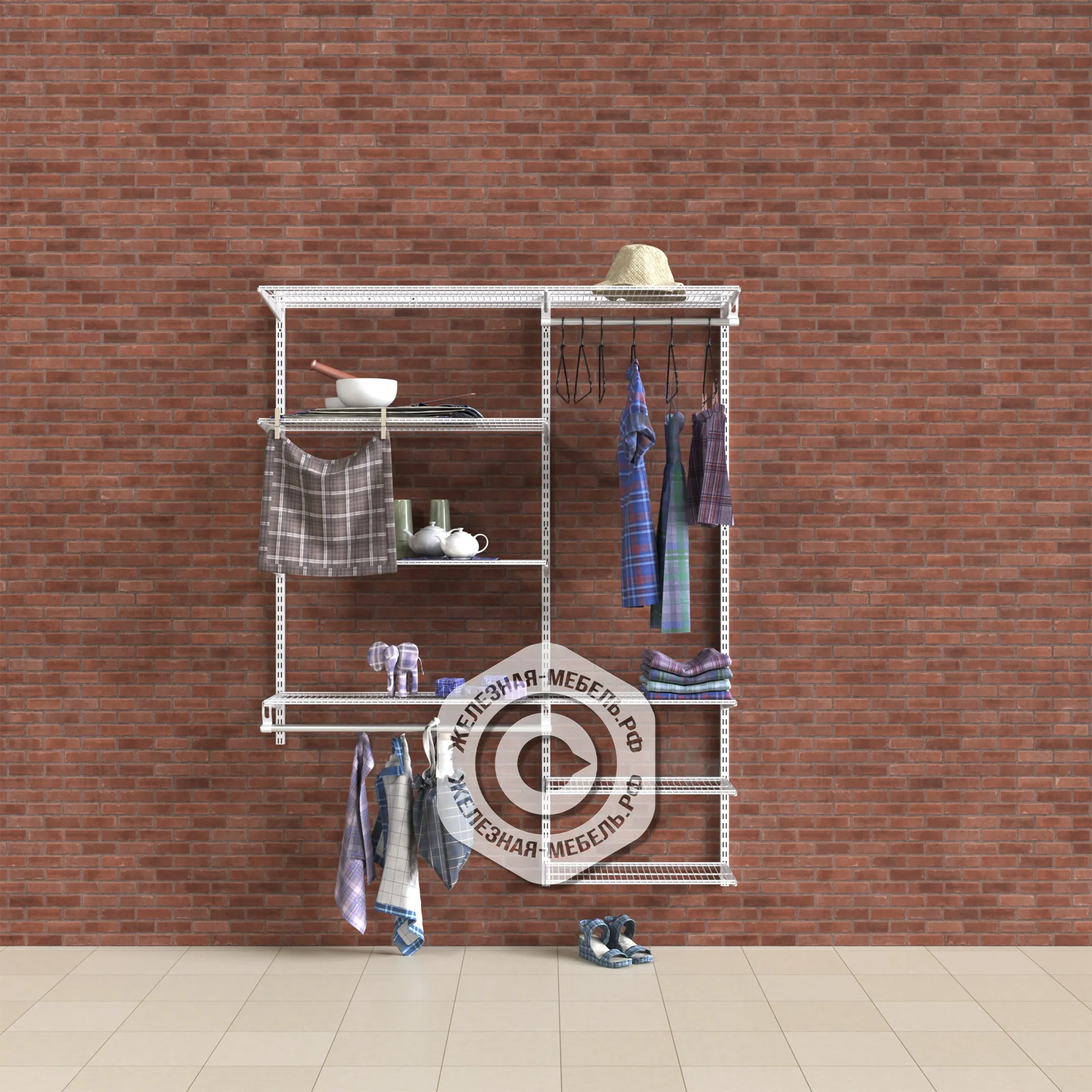 гардеробная система практик home прихожая light 6 белая