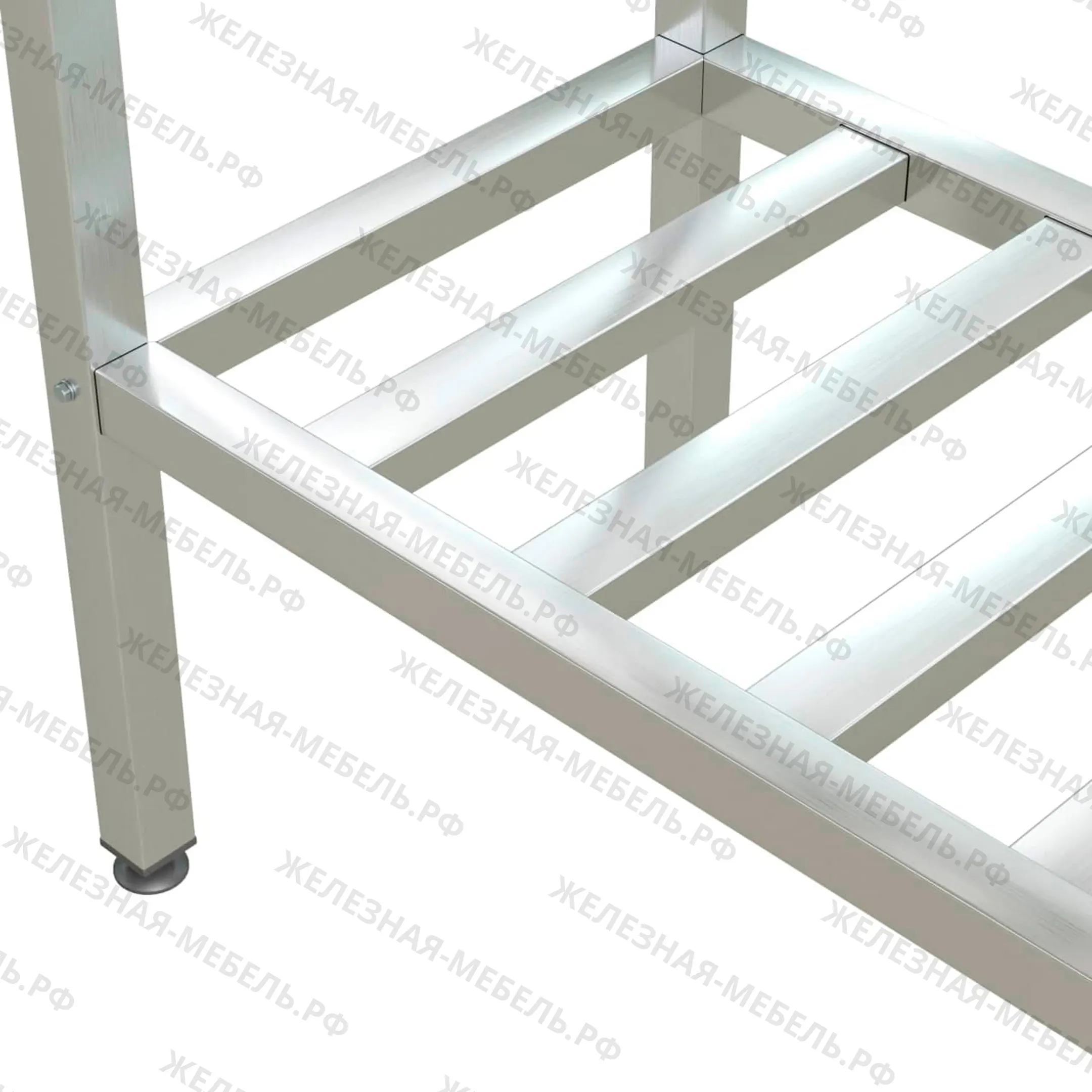 стеллаж полочный сплп «profi inox» 1800х1000х500 со сплошной полкой (нерж.сталь)