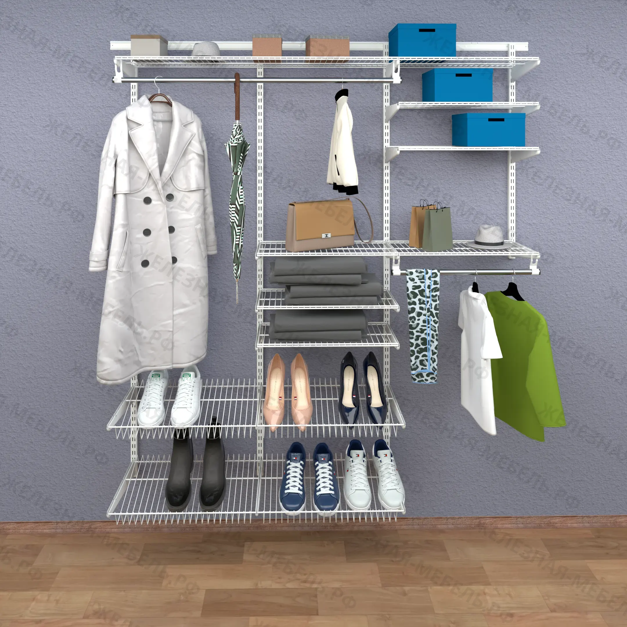 Комплект №38 гардеробной системы Титан-GS