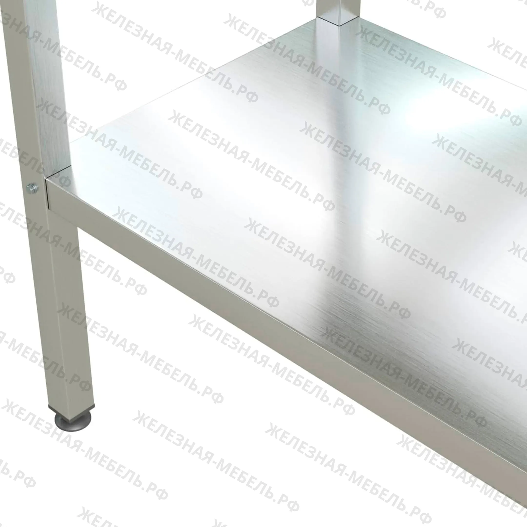 стеллаж полочный сплп «profi inox» 1800х1000х500 со сплошной полкой (нерж.сталь)