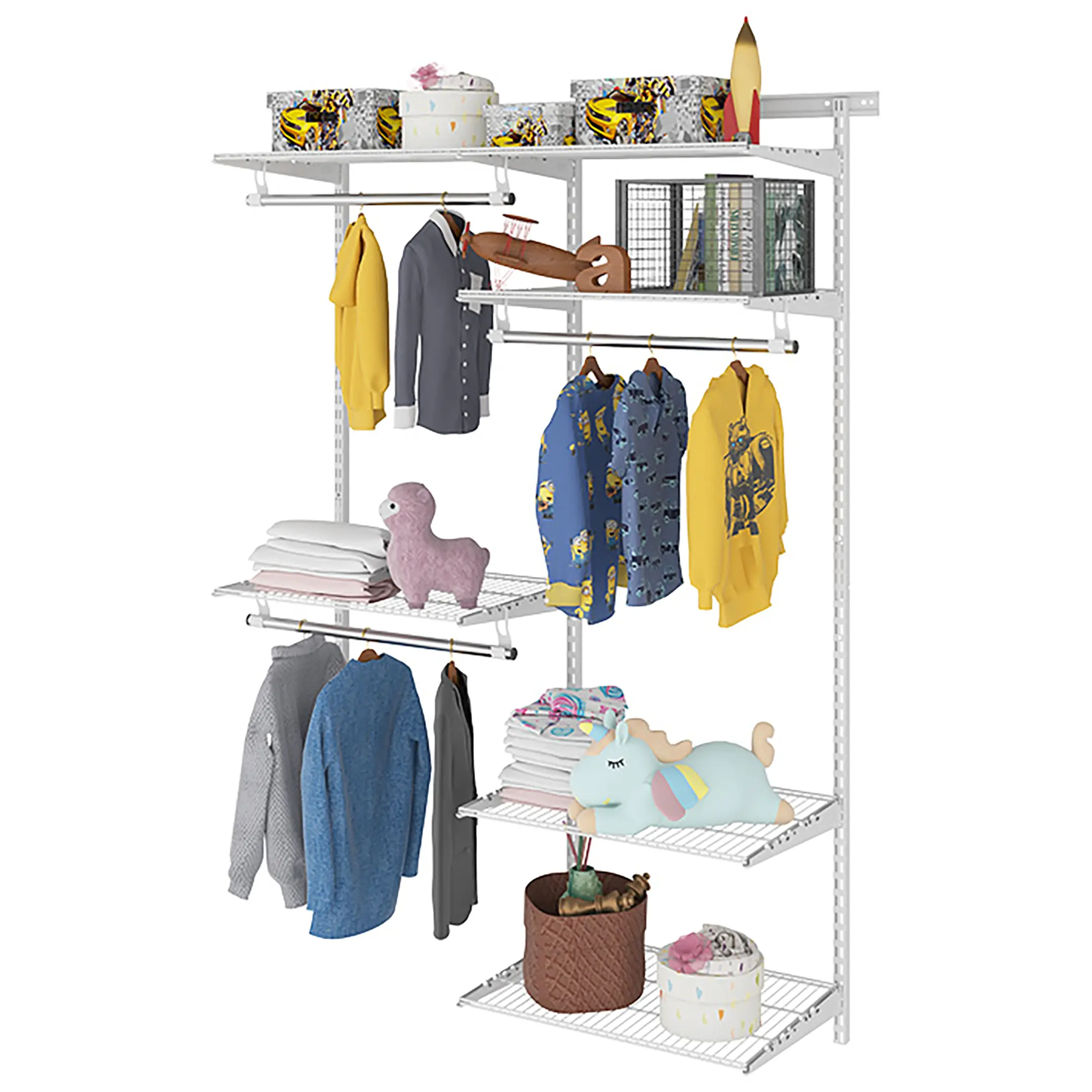 гардеробная система практик home optima g120 белая