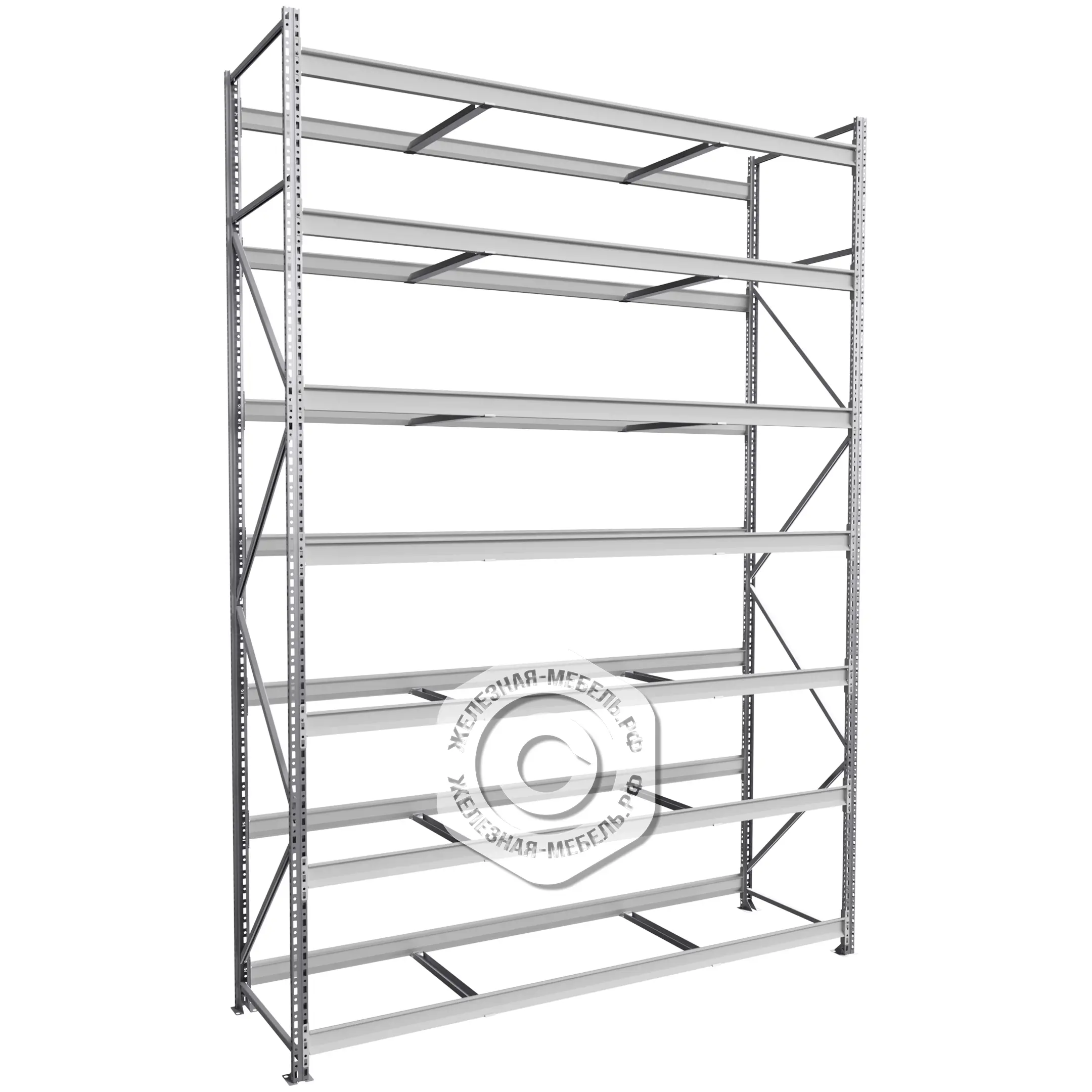 стеллаж ms pro z 3000х2100х600 (7 ярусов без настила)