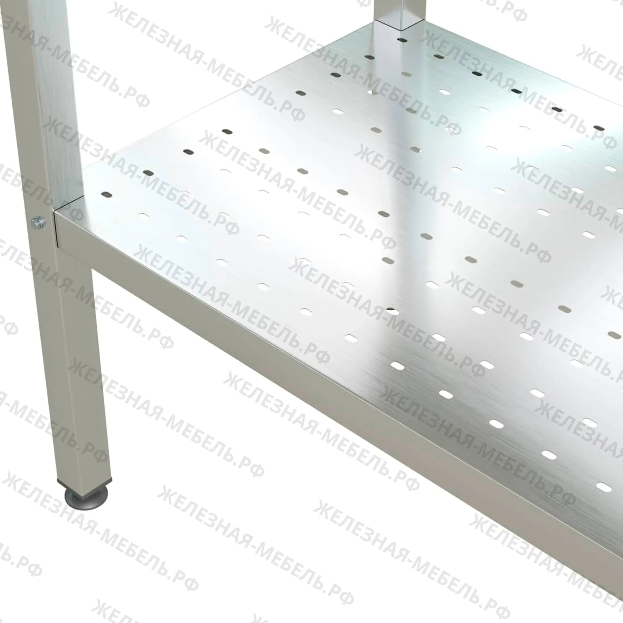 стеллаж полочный сплп «profi inox» 1800х1000х500 со сплошной полкой (нерж.сталь)