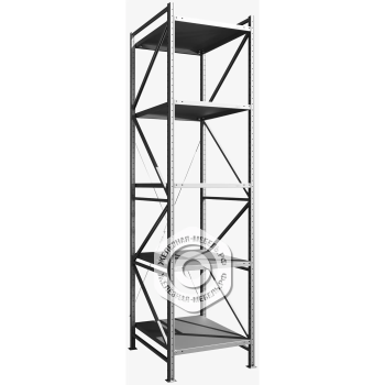 Стеллаж MS U 3000х700х1000 (5 полок, нагрузка на полку 200 кг)