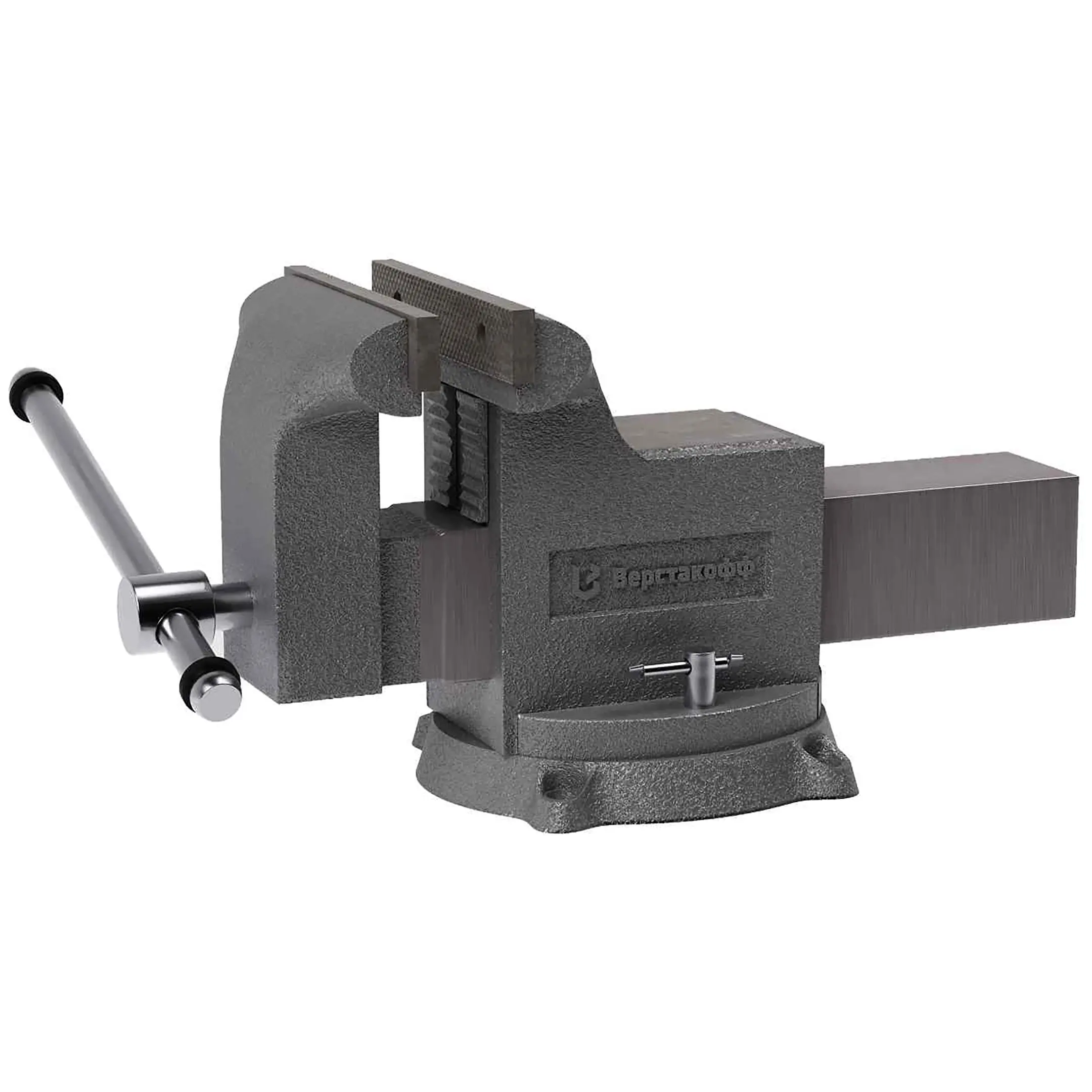 тиски чугунные поворотные с наковальней m 125