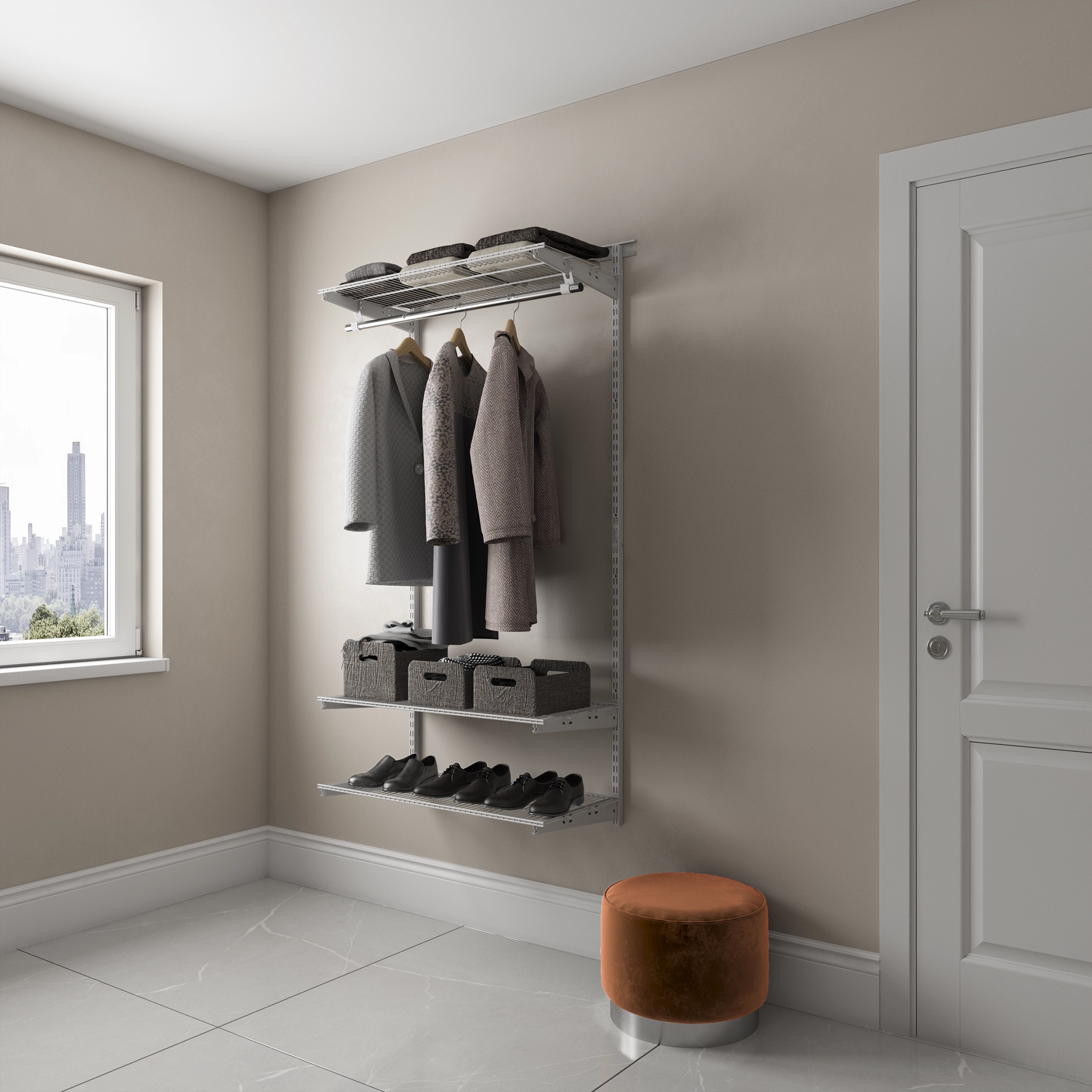 гардеробная система практик home basic g90 белая