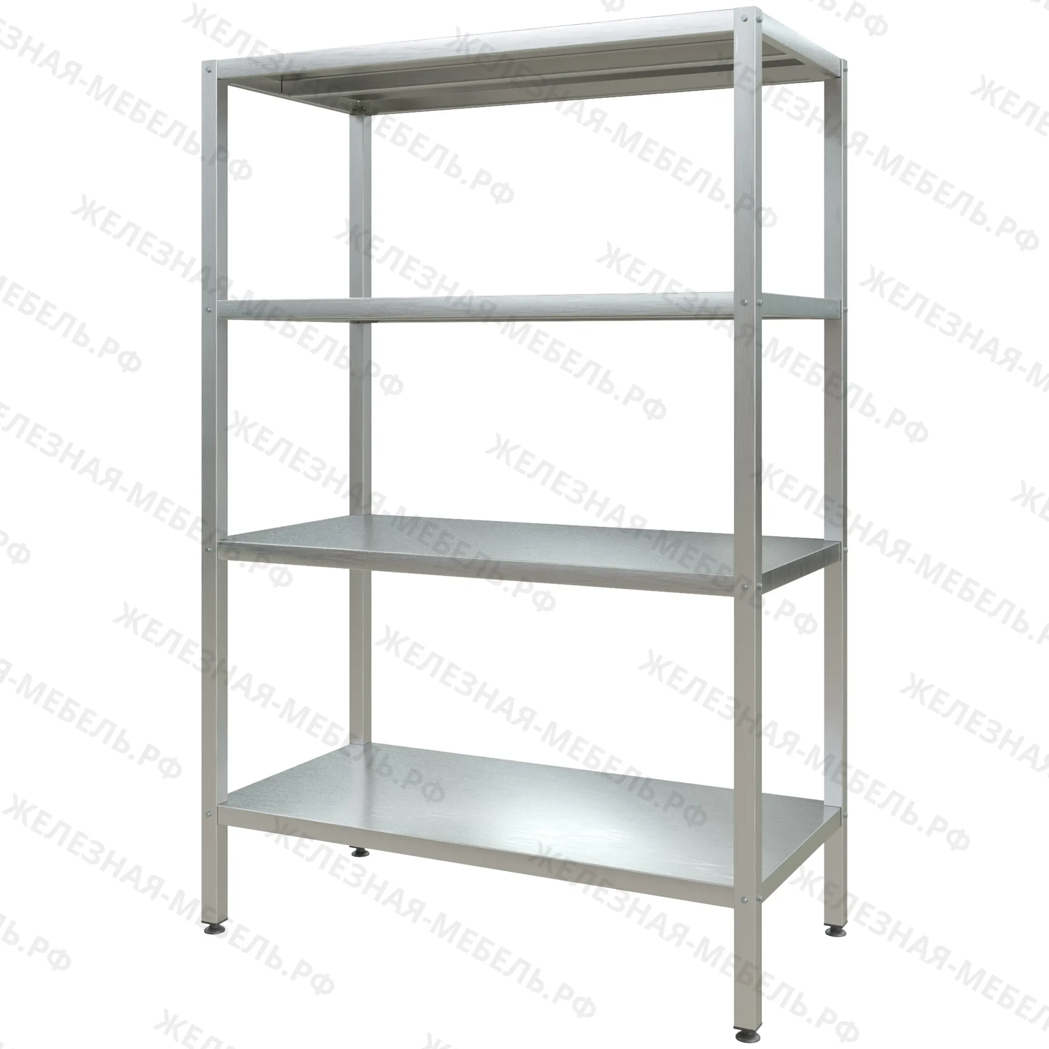 стеллаж полочный сплп «profi inox» 1800х1200х600 со сплошной полкой (нерж.сталь)