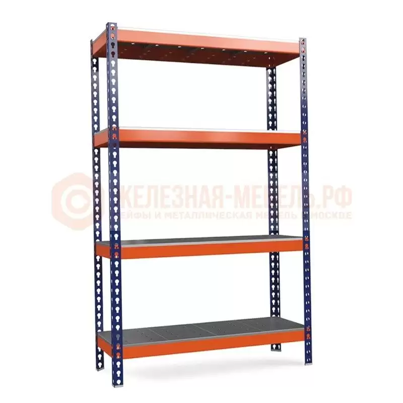 Стеллаж металлический Профи-Т 2500х1845х500 (4 перфорированные ...